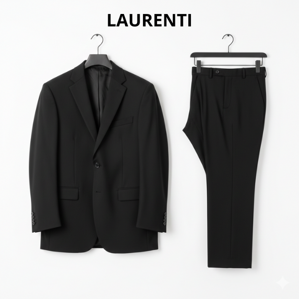 Traje Talla Extra Negro Liso