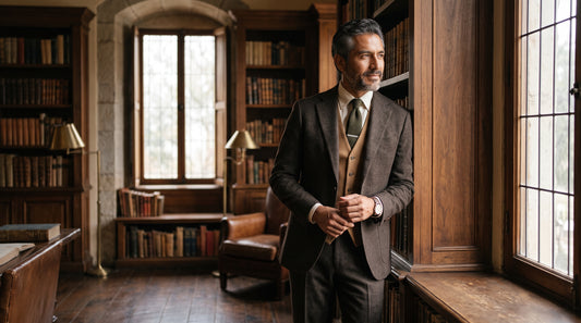 Traje de Tweed Hombre: Elegancia Texturizada para Invierno 2026 - Laurenti