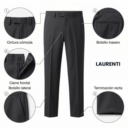 Traje Formal Slim Fit Gris Oxford – 3 Piezas