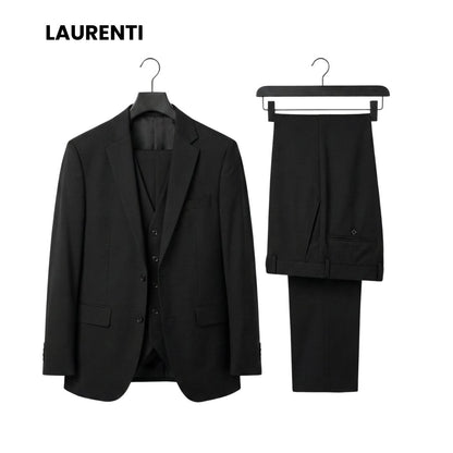 Traje Formal Slim Fit Negro – 3 Piezas