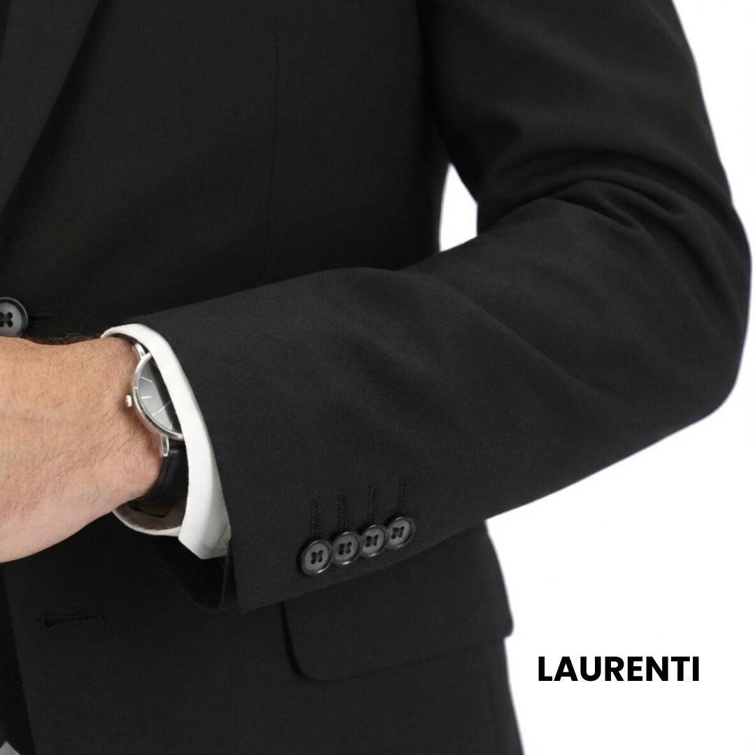 Traje Formal Slim Fit Negro – 3 Piezas