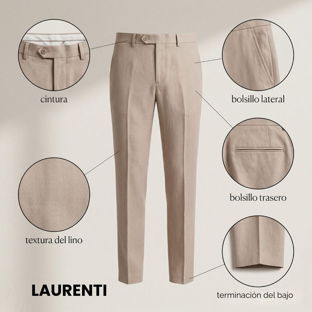 Traje Formal Slim Fit Beige – 3 Piezas