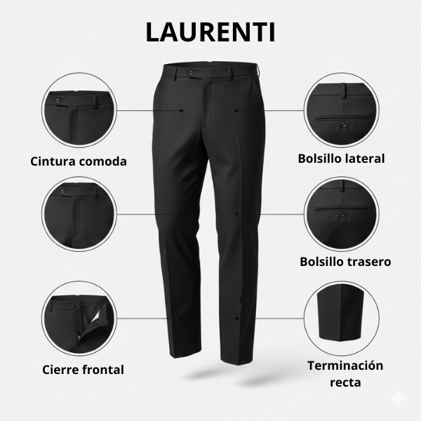 Traje Talla Extra Negro Liso