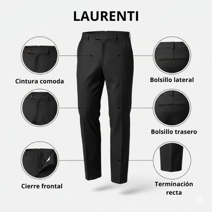 Traje Talla Extra Negro Liso