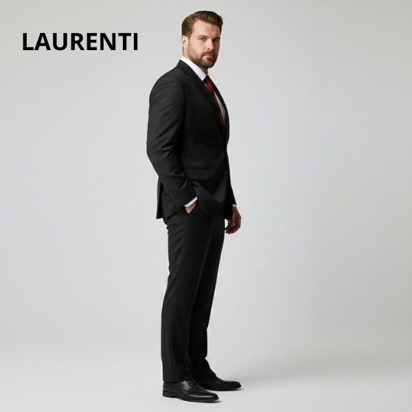 Traje Talla Extra Negro Liso