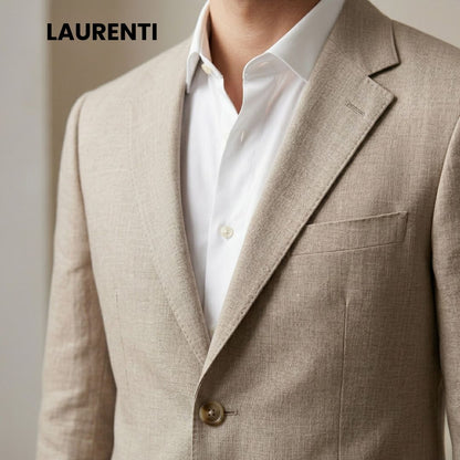 Traje Formal Slim Fit Beige – 3 Piezas
