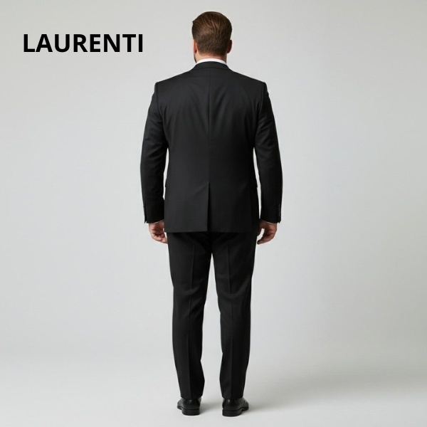 Traje Talla Extra Negro Liso