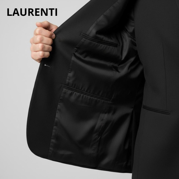 Traje Talla Extra Negro Liso