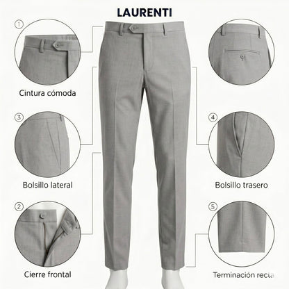 Traje Formal Slim Fit Perla – 3 Piezas