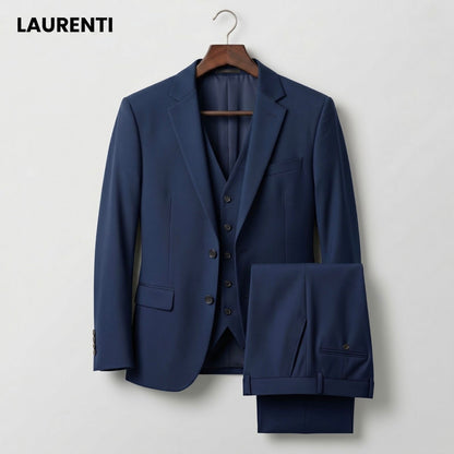 Traje Formal Slim Fit Azul Marino – 3 Piezas