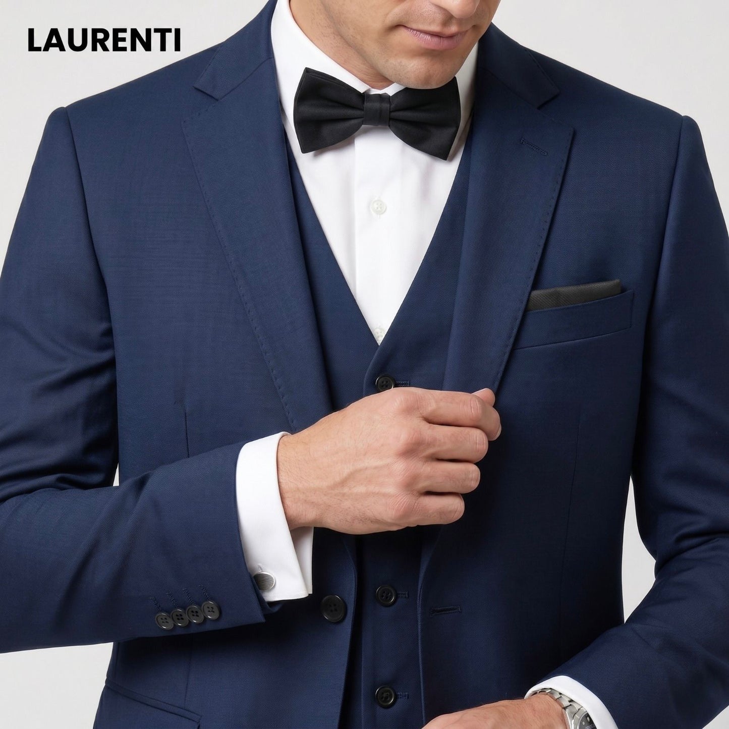 Traje Formal Slim Fit Azul Marino – 3 Piezas