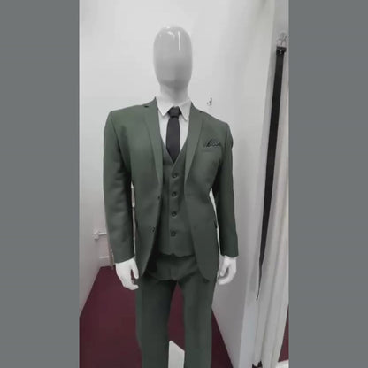 Traje Formal Verde Olivo