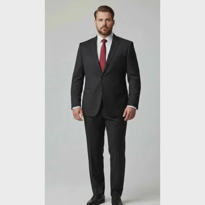 Traje Talla Extra Negro Liso