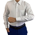 Camisa formal. Ideal para Traje formal o Esmoquin. Camisa de Alta calidad para hombre color blanco.
